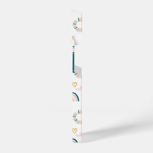 Rainbows & Herz-Muster iPhone Hülle (Linke Seite)