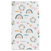 Rainbows & Herz-Muster Kleine Geschenktüte (Rückseite)