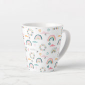 Rainbows & Herz-Muster Milchtasse (Rechte Ecke)