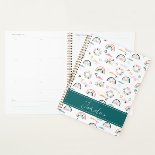 Rainbows & Herz-Muster Planer (Anzeige)