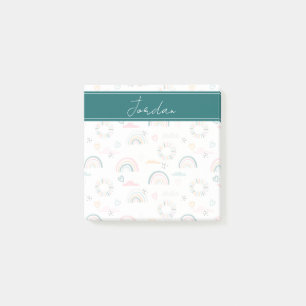Rainbows & Herz-Muster Post-it Klebezettel