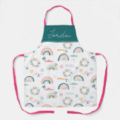 Rainbows & Herz-Muster Schürze (Vorderseite)