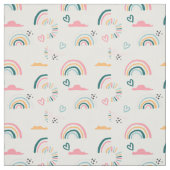 Rainbows & Herz-Muster Stoff (Muster)