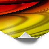 Rainbows & Honey | Rainbow Fraktal Art Poster (Ecke)