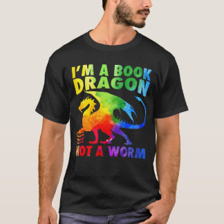 Rainbows Ich bin ein Buchdrachen, kein Wurmschwanz T-Shirt