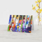 Rainbows im Gange Karte (Gelbe Blume)