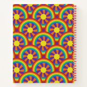 Rainbows im Stil der 70er Jahre und Sun Graphic Jo Notizblock (Rückseite)