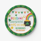 Rainbows, Kleeblatts und Töpfe von Tellern aus Gol Pappteller (Vorderseite)