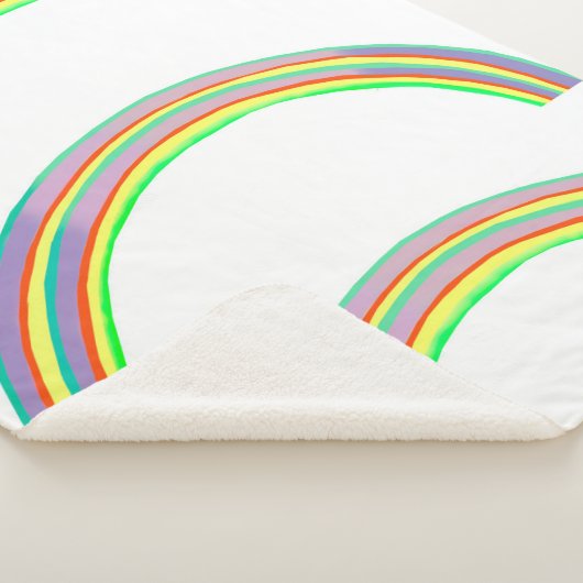 Rainbows Large (60"x80") Sherpa Blanket Sherpadecke (3/4)