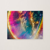 Rainbows Light Shine Through Clouds in Star Sky Puzzle (Horizontal)