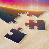 Rainbows Light Shine Through Wolken in Starry Sky Puzzle (Seite)
