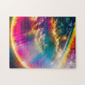 Rainbows Light Shine Through Wolken in Starry Sky Puzzle (Horizontal)