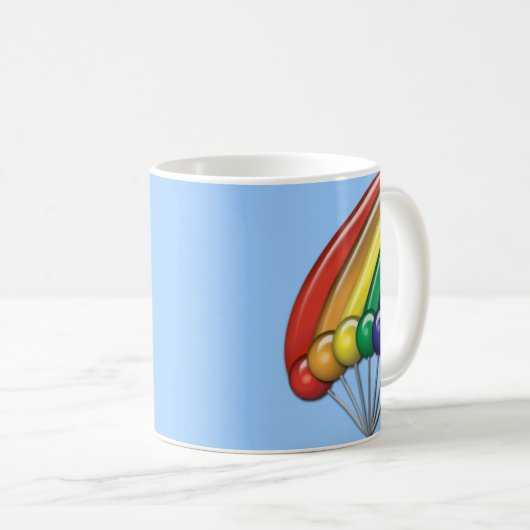 Rainbows & Lollipops Anpassbare Tasse (VorderseiteRechts)