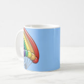 Rainbows & Lollipops Anpassbare Tasse (Vorderseite Links)