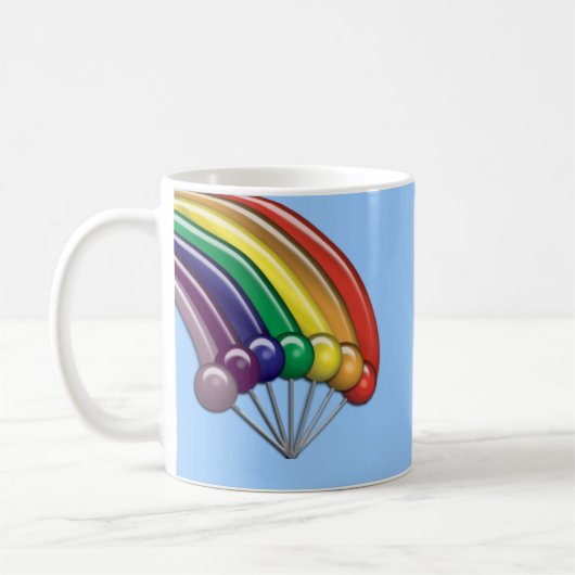 Rainbows & Lollipops Anpassbare Tasse (Links)