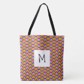 Rainbows Monogram Tote Bag Tasche (Vorderseite)