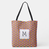 Rainbows Monogram Tote Bag Tasche (Rückseite)