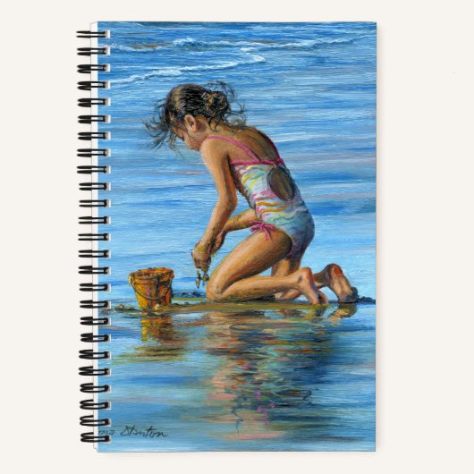 "Rainbows on Beach" Notizblock (Vorderseite)