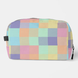 Rainbows Pastel Colors Buffalo Karo Kariert 90er Waschbeutel