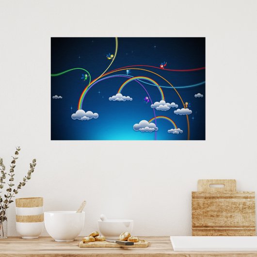 Rainbows Poster (Küche)