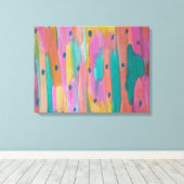 Rainbows & Raindrops Abstrakte Leinwand (Insitu (Holzboden))