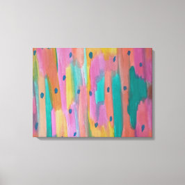 Rainbows & Raindrops Abstrakte Leinwand