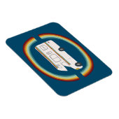 Rainbows Retro RV Whimsical Camping Motorhome Magnet (Rechte Seite)