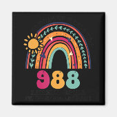 Rainbows Tomorrow Needs You 988 National Suicide P Magnet (Vorne)