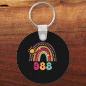 Rainbows Tomorrow Needs You 988 National Suicide P Schlüsselanhänger (Vorderseite)