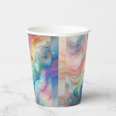 Rainbows und Blasen Papier & Party Teller Pappbecher (Rechts)