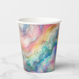Rainbows und Blasen Papier & Party Teller Pappbecher