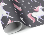 Rainbows und Einhornwickelpapier Geschenkpapier (Rolleneckpunkt)