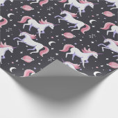 Rainbows und Einhornwickelpapier Geschenkpapier (Ecke)