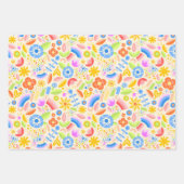 Rainbows und Punkte im Springtime Geschenkpapier Set (Vorderseite)