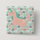Rainbows und Unicorns Button (Vorderseite)
