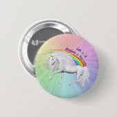 Rainbows und Unicorns Button (Vorne & Hinten)