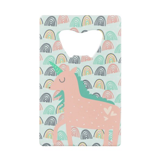 Rainbows und Unicorns Geldbeutel Flaschenöffner (Vorderseite)