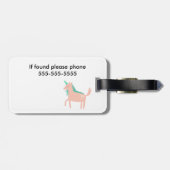 Rainbows und Unicorns Gepäckanhänger (Rückseite horizontal)