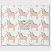 Rainbows und Unicorns Geschenkpapier (Flach)