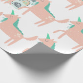 Rainbows und Unicorns Geschenkpapier (Ecke)