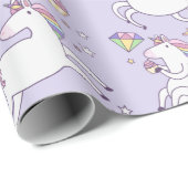 Rainbows und Unicorns Geschenkpapier (Rolleneckpunkt)