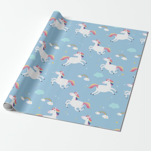 Rainbows und Unicorns Geschenkpapier (Ungerollt)