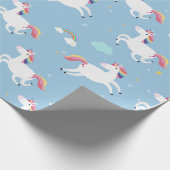 Rainbows und Unicorns Geschenkpapier (Ecke)