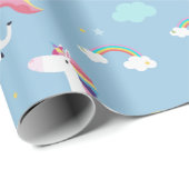 Rainbows und Unicorns Geschenkpapier (Rolleneckpunkt)