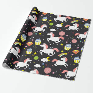 Rainbows und Unicorns Geschenkpapier