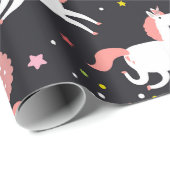 Rainbows und Unicorns Geschenkpapier (Rolleneckpunkt)