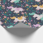 Rainbows und Unicorns Geschenkpapier (Ecke)