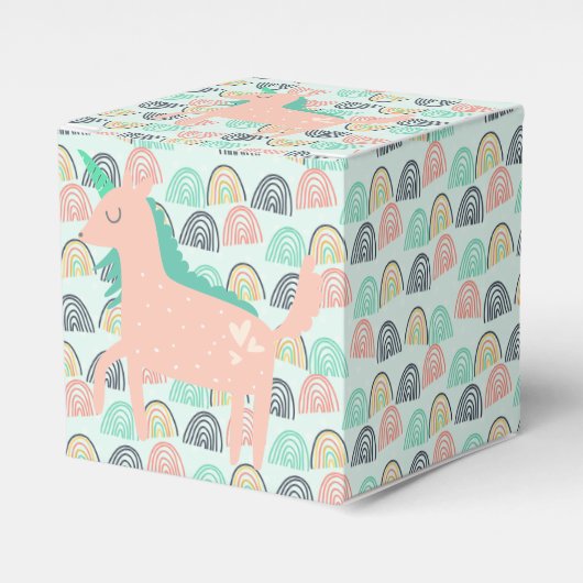 Rainbows und Unicorns Geschenkschachtel (Vorderseite)