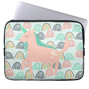 Rainbows und Unicorns Laptopschutzhülle