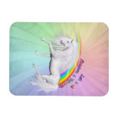 Rainbows und Unicorns Magnet (Horizontal)